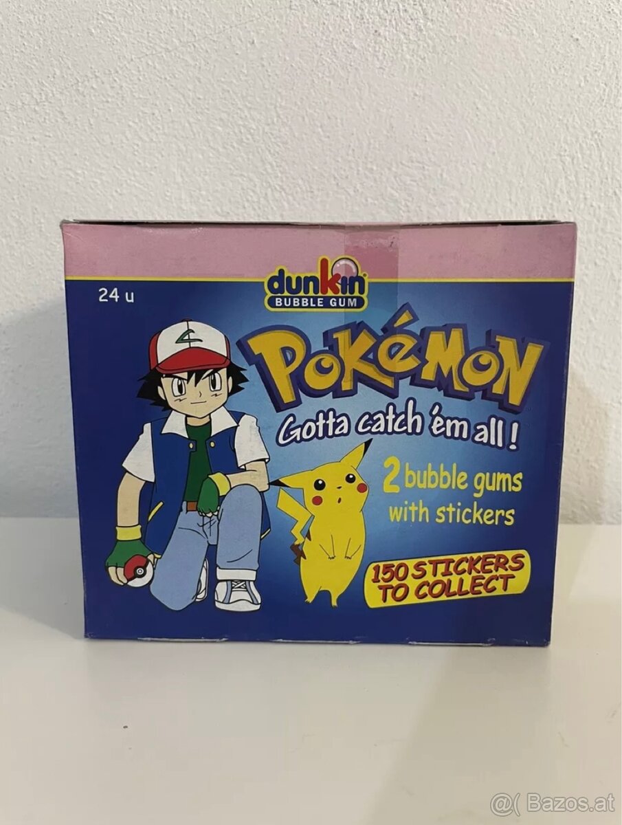 Pokemon dunkin bubble gum. Jahr 2000.