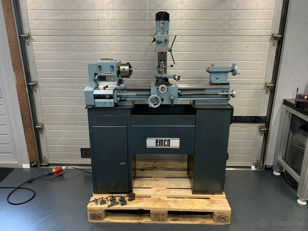 Emco Maximat V10-P + Fräsaufsatz Drehmaschine Drehbank