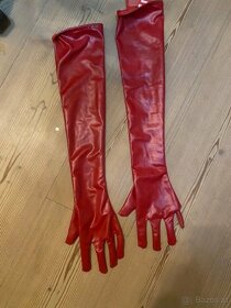 dpois Wetlook Lack Handschuhe und Socken, rot, Einheitsgröße - 3