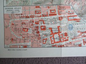 Stadtplan Stuttgart mit Vororten Jg.1910 & Register - 5